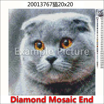 5D Täis Square Diamond maali tikandid ristpistes Loomade Leopard koer eagle tiiger 3D DIY Ringi Puurida Joonis mosaiik 373