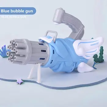 Elektrilised Gatling Bubble Machine 12-auk Poorne Vahustamine Ingli Kuju Automaatne Mull Maker Lapsed Väljas Mänguasjad