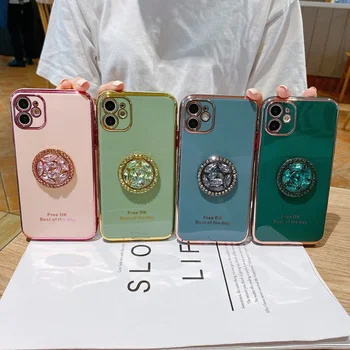 Luksus 6D Katmine Case For iPhone 12 Pro Soft TPU Mobiiltelefoni Kott Kate iPhone 12 Pro Silikoon Capa