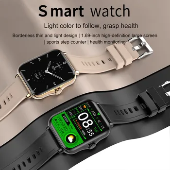Q8C Smart Watch 2021 Bluetooth Kõne Fitness Tracker Mehed Naised Bänd Südame Löögisageduse Monitor Ios Android