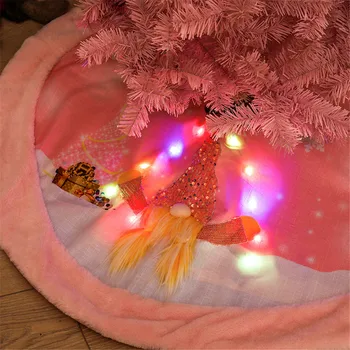 Jõulupuu Decor LED süttib Rudolph Christmas Tree Teenetemärgi Seelik võtta Xmas Kaunistused Xmas Jõulud Kingitus