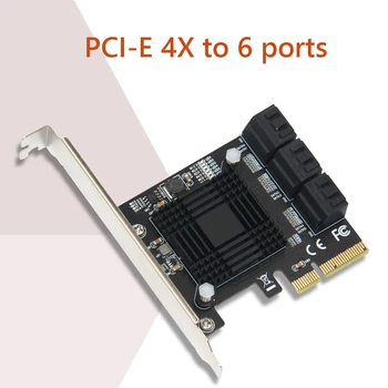 SATA PCIE Adapter 6/10 Sadamate PCIE X4 X8 X16, et SATA 3.0 6Gbps Liides Määr Ärkaja laienduskaardi Controller for PC Arvuti