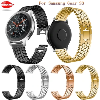 Uus Watchband Samsung Käik S3 Piiril Klassikaline Watchstrap Roostevabast Terasest watchband Samsung Galaxy Vaata 46 mm Accessorie