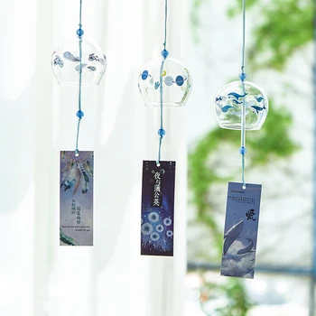 Jaapani Stiilis Klaasist Tuul Kellamäng Rippuvad Käsitöö Tuul Bell Home Decor Sakura Kirss