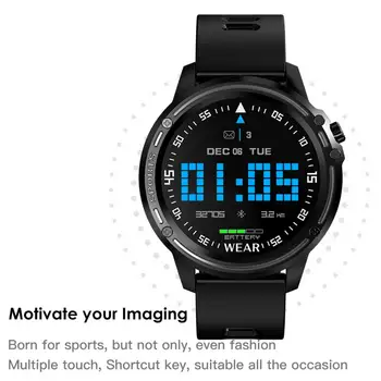 Must Pulsikell Veekindel Smartwatch Fitness Tracker Kella Käevõru Sport Smart Watch Mees Naiste Keha Temperatuuri