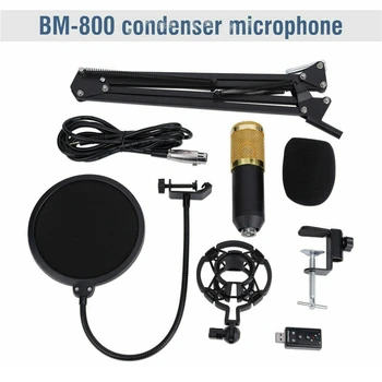 BM-800 Professionaalne Ringhäälingu Stuudio Mic Salvestamise Kondensaator Mikrofon Arvutisse