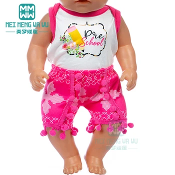 Nuku Riideid Vaba aja veetmise sport ülikond 43 cm mänguasi uus sündinud nukk baby 18 Tolline Ameerika nukk Meie Põlvkond
