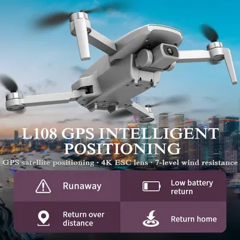 4K ESC HD Kaamera Optilise Voolu Quadcopter Kokkupandav Selfie Undamine 5G 4K GPS RC Undamine Koos 3tk undamine aku GPS RC Mänguasi