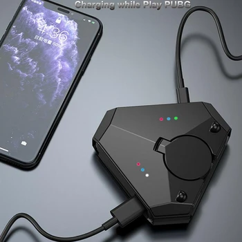 USB-Gaming Klaviatuuri Hiire Converter Plug and Play 5.0 Bluetooth Adapter Mobile Gamepad Töötleja IOS-i ja Android Telefon