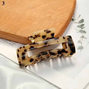 Retro, Leopard Tera Karvad Sõrad Naiste Tüdruk Värvikas Suur Ruut Juuksed Krabi Näo Pesemine Vannituba Clip Vintage Juuksuris Tööriistad