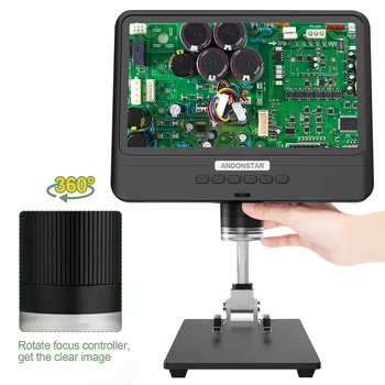 AD208 LCD Ekraan 5X-1200X Digital Microscope 1280 * 800 1080P Ulatub Keevitus Tööriist Mikroskoop Mobilephone Remont
