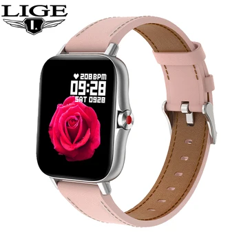 LIGE Smart Watch Naiste pulsikella Bluetooth Kõne Vaata Kohandatud Dial tervisespordi-Veekindel Pedometer Smartwatch Mehed