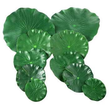 10 Tükki 5 Tüüpi Kunstliku Ujuv Vaht Lotus Jätab Lily Padjad Kunstlik Lehestik Tiik Decor Bassein Akvaariumi Dekoratsioon