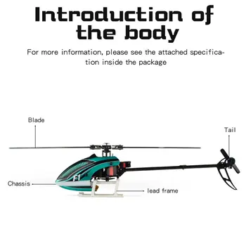 F1 2.4 G 6CH 6-Telje Güro Kõrgus Hoidke Flybarless RC Helikopter RTF Vabatahtlik Mode, Parem ja Vasak Käsi Uuendada Undamine Mänguasjad