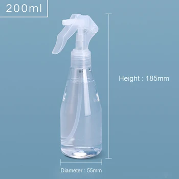20Pcs Kaasaskantav 200ml Plastikust Vallandada Spray Pudel kastmiseks Järgijaid Peen Udu pihusti pudelit Meik ja Juuksed Salong