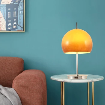 Nordic Glass Lambivarju Seene Põranda Lamp Põhjamaade Disainer Retro Magamistuba Öö Lamp, Vintage Home Decor LED Seistes Kerge