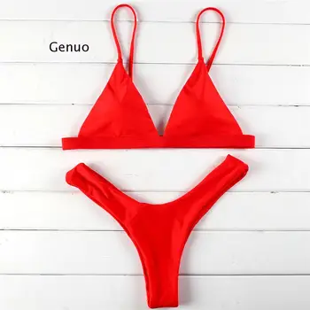 Ujumisriided Seksikas Naiste Ujumistrikoo Push Up Micro Bikinis Set Ujumine Ujumispüksid Beachwear Suvel Brasiilia Thong Bikiinid 2021 Mujer