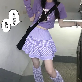 Sweet Lolita Stiilis Mini Seelikud Naistele Harajuku Armas Preppy Stiili Jk Lühike Seelik Jaapani Tüdrukud Seksikas Punk Kõrge Vöökoht Astmeline Seelik