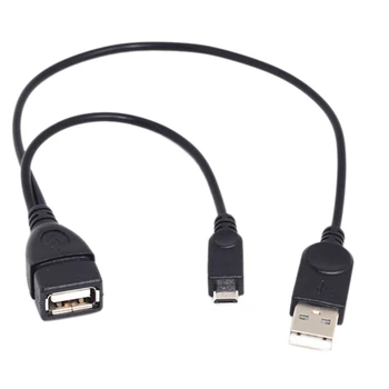 1 Micro-USB-USB-Emane OTG Adapter Kaablit USB Power Interface-Sobib Elektrooniliste Seadmete OTG