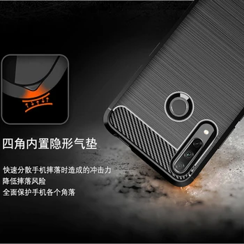 Näiteks Huawei Honor 9X Sõrmejälje versioon süsinikkiust Kate Juhul Kaitseraua Juhul Täieliku Kaitse Põrutuskindel Kaitseraua eest, 9C 9X Premium