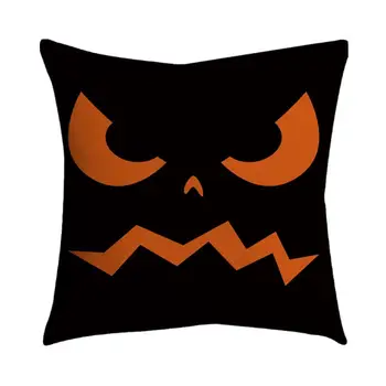 Halloween Cartoon Emotikone Dekoratiivne Padi Lilled padjapüür Auto Diivan Decor Padjapüür Kodu padjast 45x45