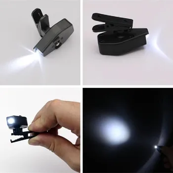 1tk Clip-Prillidega LED Lamp Raamatu Lugeja Pöörata Kerge Lennuk Mini 360Degrees Kerge Clip-Auto Voodi Väljas Reade Z1T9