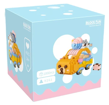 Uus Armas Childern on Kass Auto ehitusplokid Koguda Mudel Auto DIY Lapsed Tellised Mänguasjad Linna Sõiduki Loominguline Tellised jõulukinke