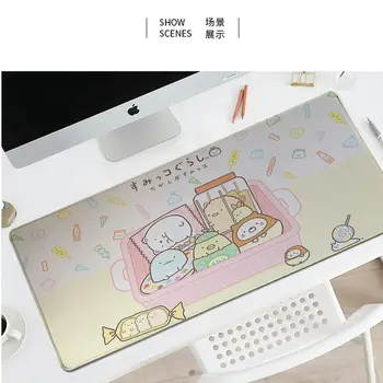 Jaapani Multikas Sumikko Gurashi Mousepad Gaming Mouse Pad Suur Puldiga Edge Klaviatuur 90x40cm Deak Matt Cs Go LOL