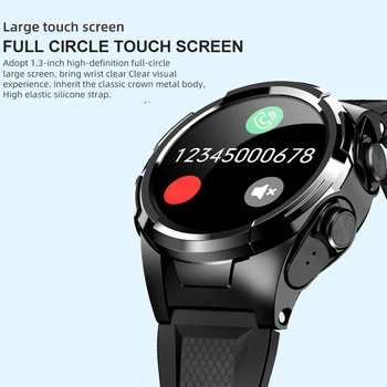 Smartch S201 Heahset Smart Vaadata, Mehed, Bluetooth Kõrvaklapid,Keha Temperatuuri,Termomeeter,Täielikult Puutetundlik Ekraan,Sport Smartwatch, Smart