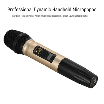 Professionaalse Kvaliteediga UHF Dual-Band Wireless Pihuarvutite Mikrofon mikrofoni Süsteem, Aku Vastuvõtja jaoks Üks Üks