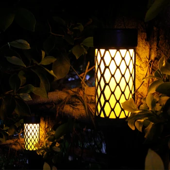 Väljas 10 LED Päikese Maa Muru Kerge Rada Garden Landscape Valgustus Lamp Solar Bollard Led Solar Stick Tuled