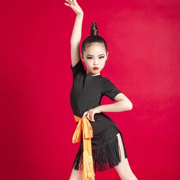 Ladina Tantsu Kleit lapsed tüdrukud Salsa, Tango Samba Cha Cha Rumba Konkurentsi Erisoodustuse Kleidid Daamid Tantsusaal Praktika Kanda
