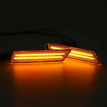 2/4tk LED pidurituled Repeater Tuled Voolab suunatule Lambi Ees ja Taga Indikaator Chevy Camaro 2010-