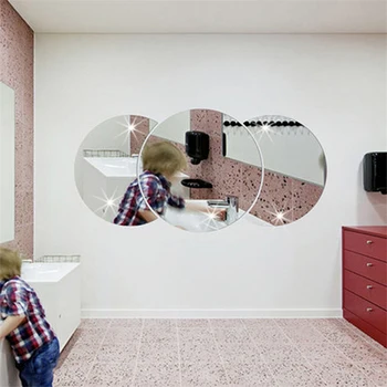 3D Kaasaegne CreativeMirror Pind DIY Taust Peegel Kleebis Seinale Kleebis Kodus Ruumi Kaunistamiseks