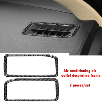 2 Tk Carbon Fiber Auto Armatuurlauale, kliimaseadmed, Õhu Väljalaskeava Dekoratiivse Raami Kleebised Auto Salongi Tooteid, Lexus IS250