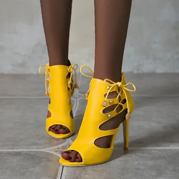 RIBETRINI Seksikas Naiste Avatud Varvas Suve Kingad Naiste Lukuga Kõrged Kontsad Tahke Sandaalid Osapoole Disain Stiletto Metallist Sandaalid