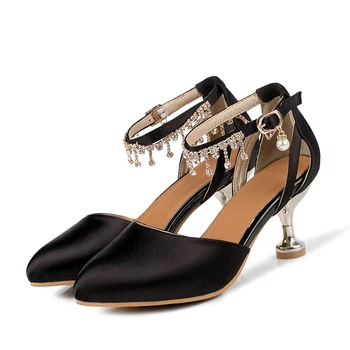 BigSize 9 10 11 kõrge kontsaga sandaalid naiste kingad naine suvel daamid Tembitud pearl lukk puurida sandaalid