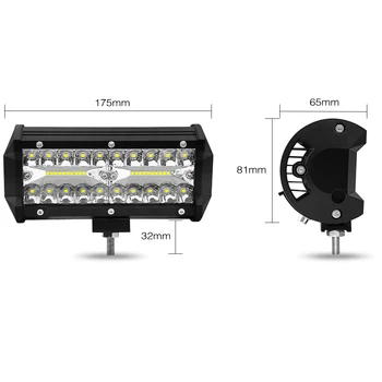 LSlight 120W Offroad LED Sõidu Kerge Worklight Baar Spot & Üleujutuste Combo Töö Lamp Jeep Auto Salongi Paat 4x4 ATV-MAASTUR 12V 24V