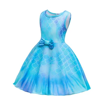 KEAIYOUHUO 2021 Suvel Kuum Stiil Vastsündinud Imiku Sünnipäeva Kleit Elegantne Palli Kleit Vibu Printsess Kleit Laste Riided 1-8 Y