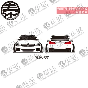 BMW 1 Seeria 3 Seeria, 5 seeria x1x3x5 muudetud siluett kleebis nullist kleebis taga klaas Decal