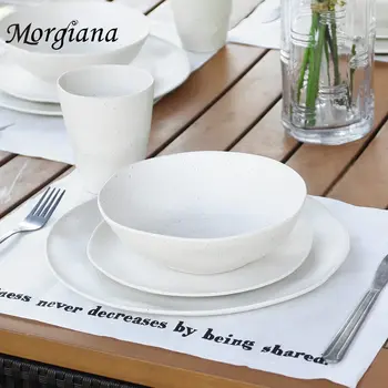 Morgiana Upmark Bambusest Lauanõud Bactericidal Plaat Magustoit Toidu Õhtusöök Dishe Unikaalne Söögi-Hommikusöök Komplekti Nõusid Dinnerware