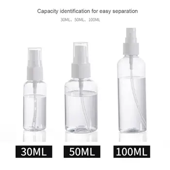 Plastikust Vedelik Subpackage Pudel 30/50/100 ml Läbipaistev Reisi Niisutav Emulsioon Ladustamise Pudel Kaasaskantav Niisutav Spray