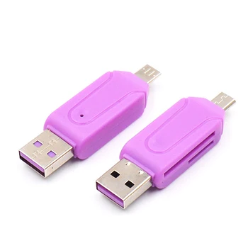 2 In 1 Micro-USB OTG Adapter Universaalse Micro-USB-TF/SD-Kaardi Lugeja Android Mobiiltelefoni Adapterid Telefoni Tarvikud