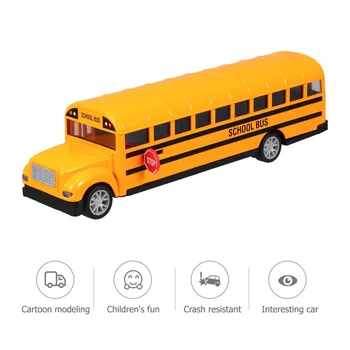 1tk School Bus Mudeli Sulamist Tagasi Mudeli Buss Lapsed Auto (Suur,1:24)