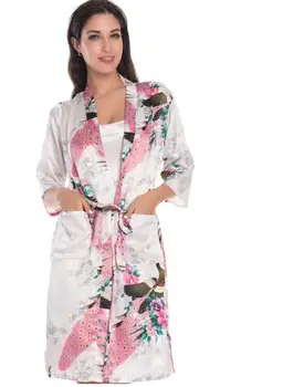 Naiste Sexy Pool Kimono Silk Paabulind Pesu Pruutneitsi Pulm Satiin Kleit Nightgowns Hommikumantel Pidžaama 2 Tööd