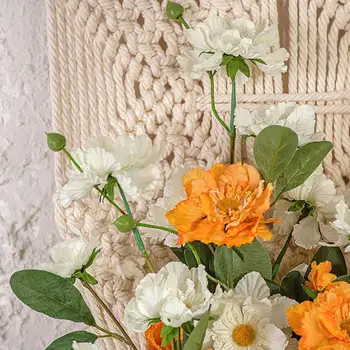 1 tk Silk Flower Simulatsiooni Kunstlik Chrysanthemum Pulmad Centerpieces Kodu Tabel Õie Kaunistamiseks