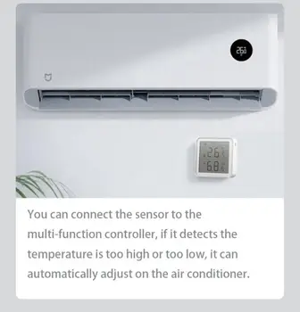 LCD WIFI Temperatuuri Ja Niiskuse Andur Intelligentne Seos Temperatuuri Ja Niiskuse Ebanormaalne Sensor Toetust Alexa, Google Kodu