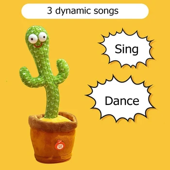 Elektroonilise Shake Tantsu Cactus Palus Mänguasjad Cactus Naljakas Lapsepõlve Mänguasjadega, Laulu -, Plüüš-Armas Tantsu Tabel Ruumi Kaunistamiseks