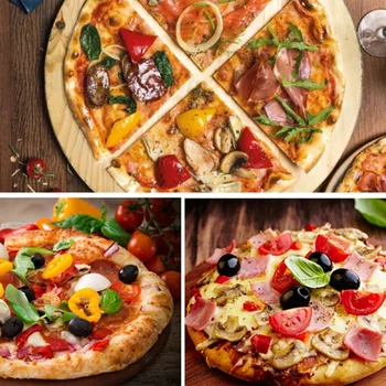10 Tolli Anti-Põletushaavu Pizza Kopad Puidust Käepide Ümmargune Roostevabast Terasest Kook Kühveldada Küpsetamine Vahend Köök Tarvikud