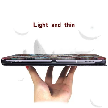 Kate Samsung Galaxy Tab T290/T295 (2019) 8.0 Tolline Pringting liblikas PU Nahk Seista Shell Kate + Vaba Pliiats